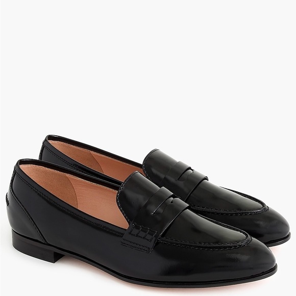 JCrew Academy Black Patent Leather Loafers - Picture 4 of 5